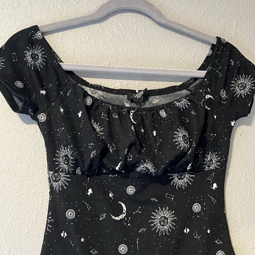 Sun, moon, and sky black